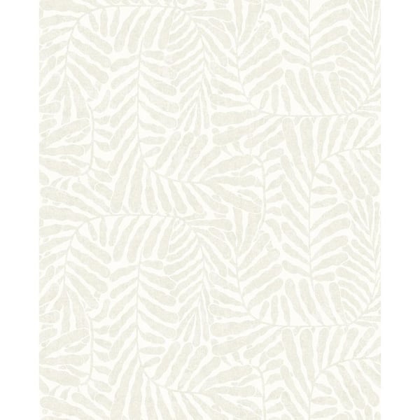 Gabriel White Fern Non-Pasted Wallpaper Sample