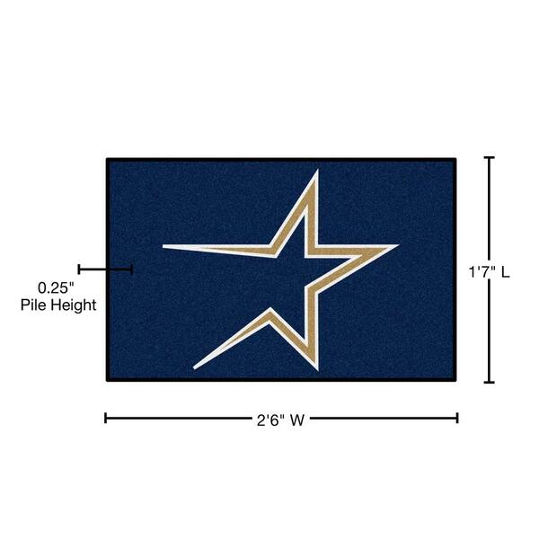 Fanmats Houston Astros Baseball Mat - Retro Collection