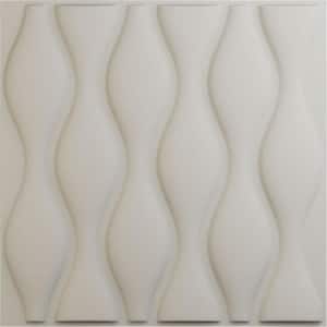 19-5/8"W x 19-5/8"H Ariel EnduraWall Decorative 3D Wall Panel, Satin Blossom White (Covers 2.67 Sq.Ft.)