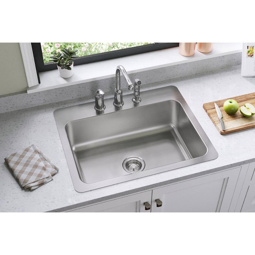 Dayton 31" Stainless Steel Single Bowl Drop-In Kitchen Sink