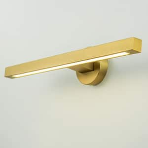 Anna 23.6 in. 1-Light Gold Linear Dimmable LED Vanity Light