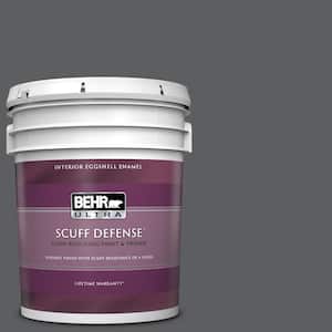 5 gal. #N500-6 Graphic Charcoal Extra Durable Eggshell Enamel Interior Paint & Primer
