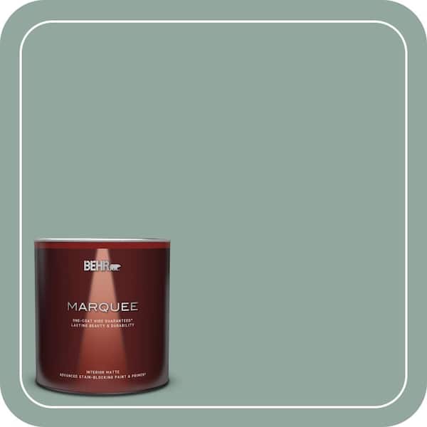 BEHR MARQUEE 1 qt. #PPU12-05 Lotus Leaf One-Coat Hide Matte Interior Paint & Primer
