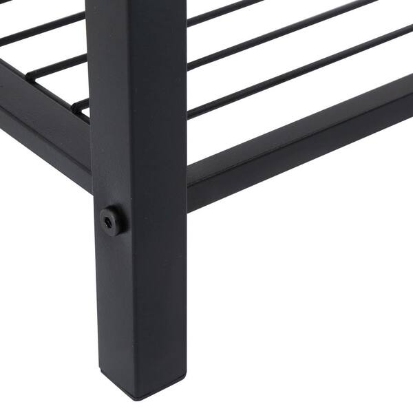 Unbranded - Dome Steel 26 in. W Baker's Rack with Wine Storage in Black