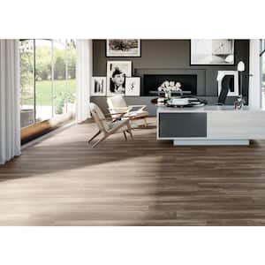 Monet Cacao 7 in. x 40 in. Matte Ceramic Wood Look Floor and Wall Tile (11.63 sq. ft./Case)