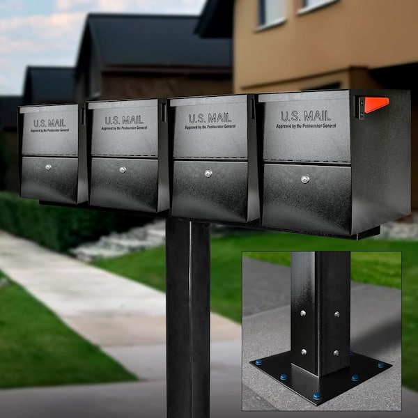 Mail Boss Package Master 12-in W x 16.5-in H Metal Post Mount Lockable Mailbox Mail Boss Package Master 12-in W x 16.5-in H Metal Post Mount Lockable Mailbox