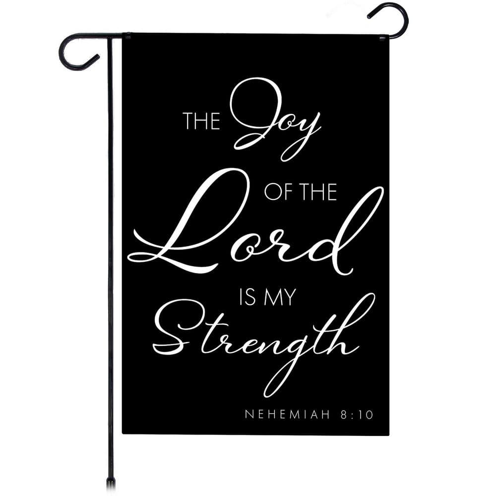 1 ft. x 1.5 ft. Polyester Joy of the Lord Scripture Bible Verse 2-Sided Garden Flag price history on PriceWatchPro