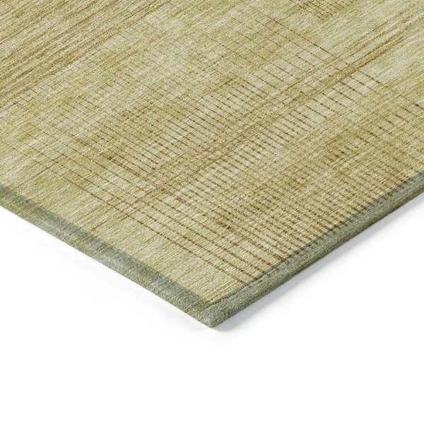 Chantille Machine Washable Indoor/Outdoor Abstract ACN820 Gold 8 ft. x 10 ft. Area Rug