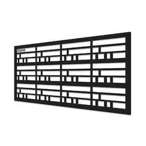 Wright 48 in. x 24 in. Black Polypropylene Multi-Purpose Decorative Panel