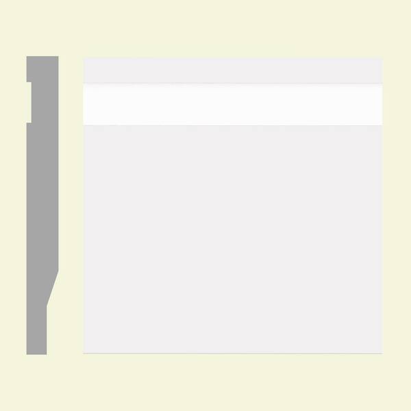 MTRIM Baseboard - 9/16 in. Height x 5.25 in. Width x 12 ft. Length ...