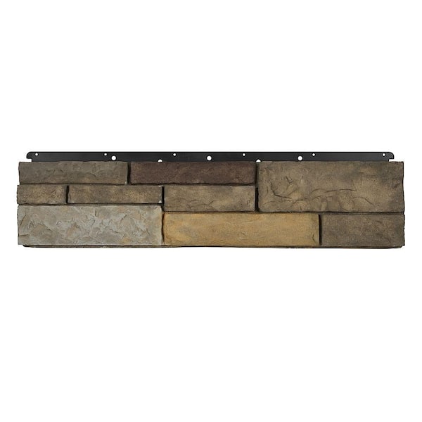 Boral 8 in. x 36 in. Versetta Stone Siding Tight-Cut Flat Sterling