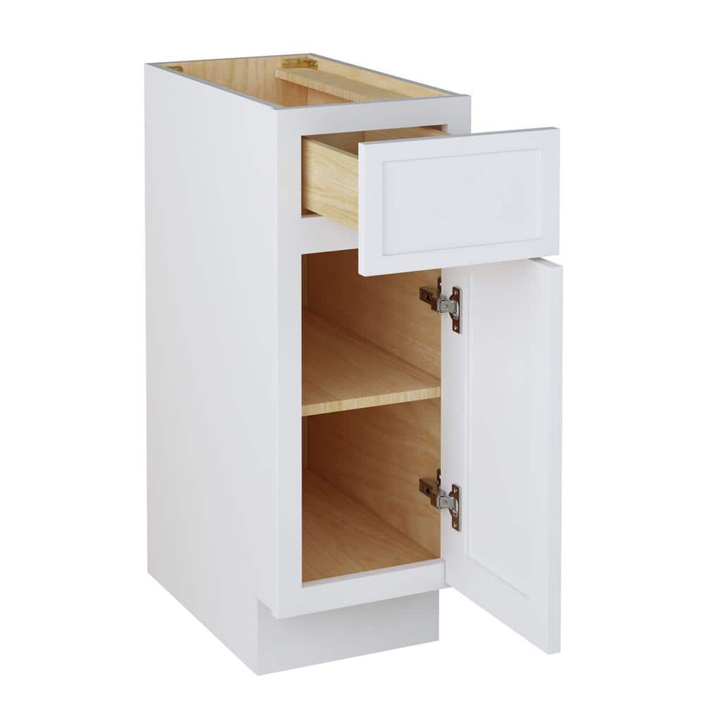 12" White Birch Plywood Freestanding Single Base Storage Cabinet