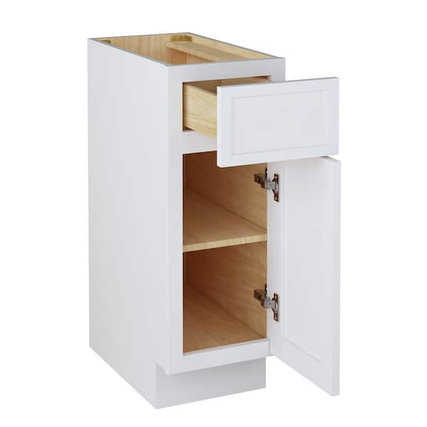 Vanity Art 12 in. W x 21 in. D x 32.5 in. H 1-Drawer Bath Vanity Cabinet Only in White Vanity Art 12 in. W x 21 in. D x 32.5 in. H 1-Drawer Bath Vanity Cabinet Only in White