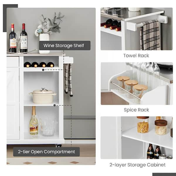 Crate Kitchen Natural Wood 4-Tier Spice Rack Organizer, Spice Rack Tray for  Drawers - Vysta Home