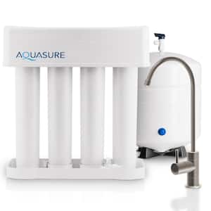 Premier Series 75 GPD Under Sink Reverse Osmosis Water Filtration System with Brushed Nickel Faucet