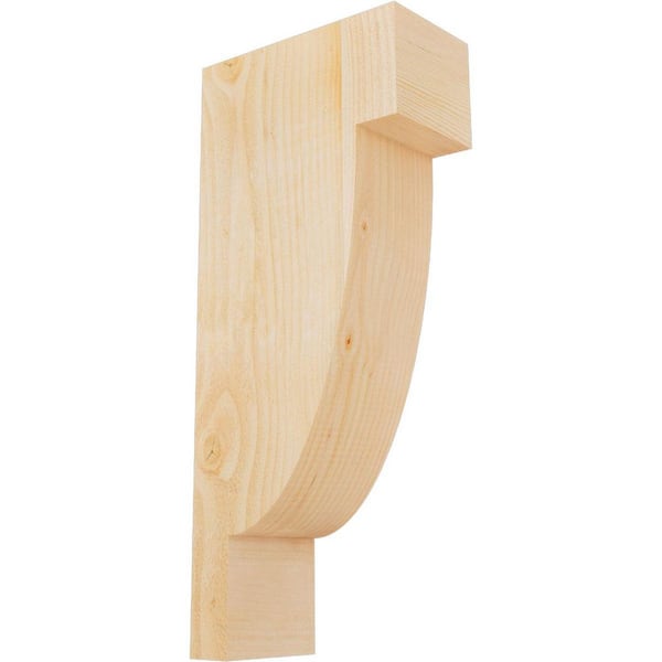 Ekena Millwork 6 in. x 12 in. x 28 in. Douglas Fir Alpine Rough Sawn Corbel