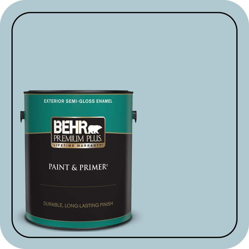 1 gal. #S470-2 Gentle Sea Semi-Gloss Enamel Exterior Paint & Primer price history on PriceWatchPro