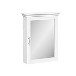 Somerset 19.31 in. W Wall Cabinet with Mirror in White