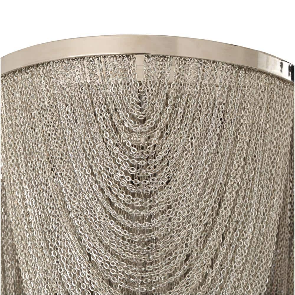 Chantilly 18" Polished Nickel 6-Light Flush Mount