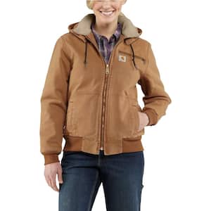 Carhartt Woman's Medium Black Cotton Wildwood Jacket 100815-001