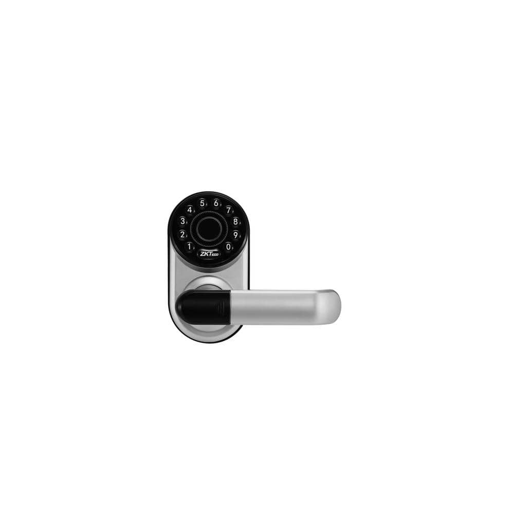 ZKTECO ML200 Steel Silver Smart Electronic Lock Entry Door Lever Handleset  (Works with Alexa and Google Home) ML200 The Home Depot