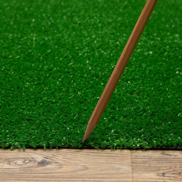 6 ft. x 8 ft. Green Artificial Grass Rug