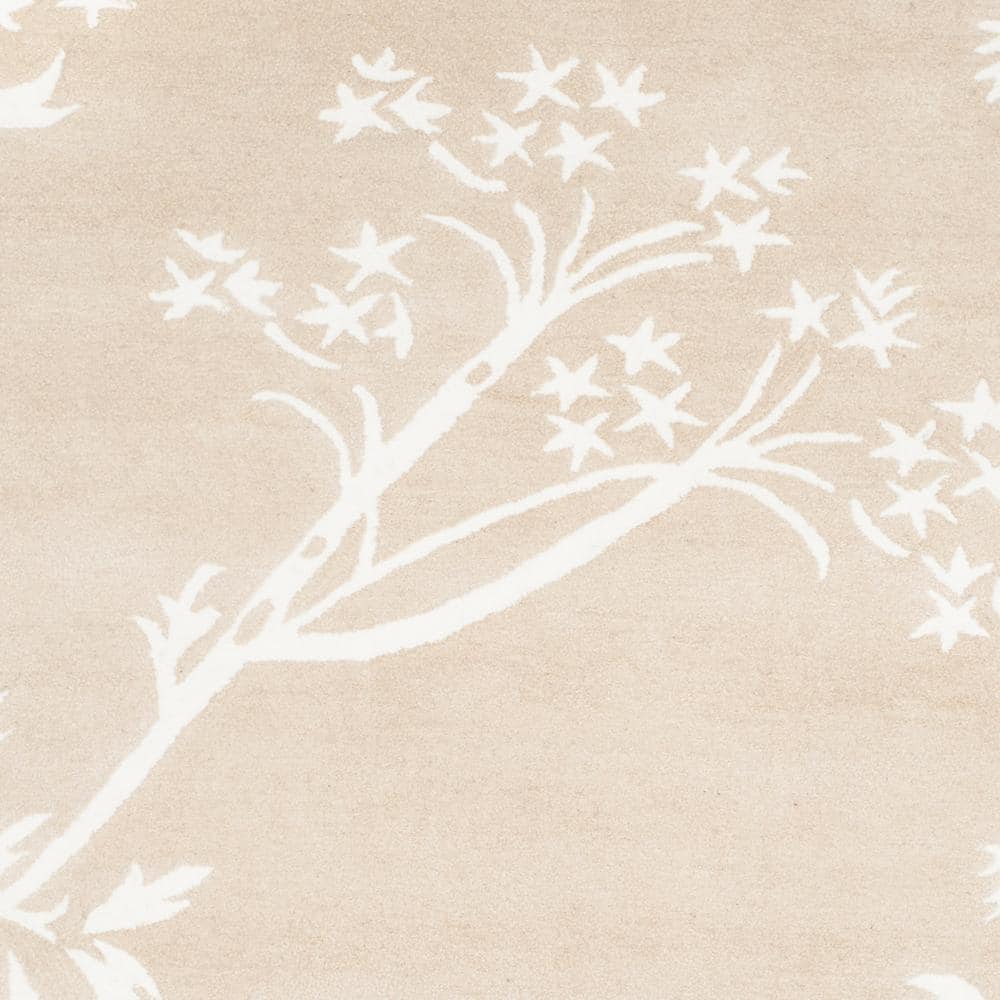 Sand and Ivory Hand-Tufted Wool 8' x 10' Area Rug