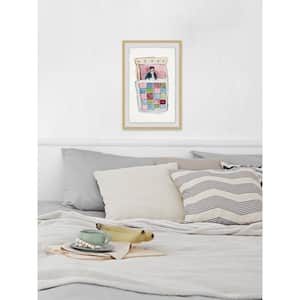 18 in. H x 12 in. W "Sleeping Pink" by Marmont Hill Framed Printed Wall Art