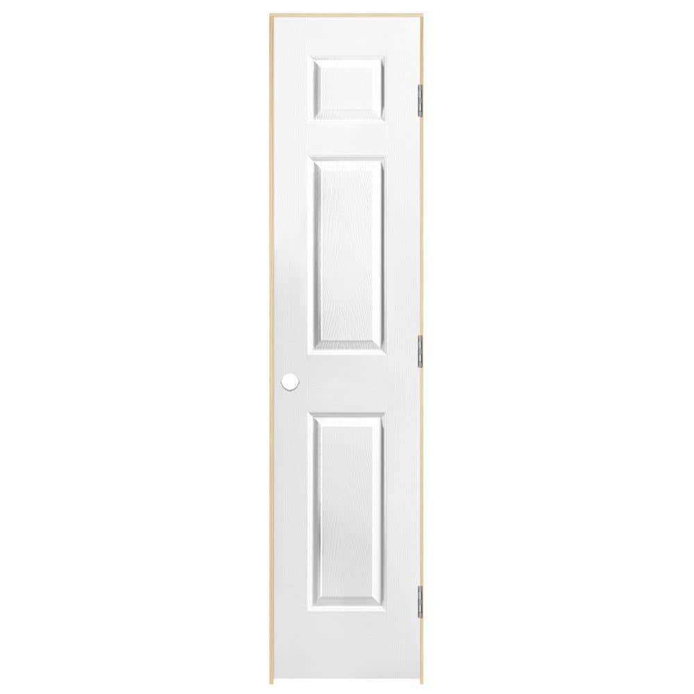 Masonite 18 in. x 80 in. 6-Panel Right-Handed Hollow Core White