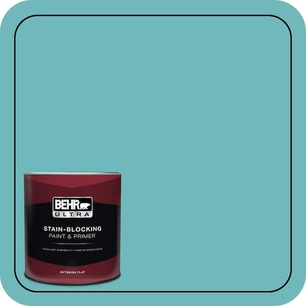 BEHR ULTRA 1 qt. #510D-5 Surfer Flat Exterior Paint & Primer