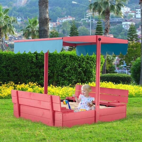 3.6 ft. W x 3.6 ft. L Wood Square Outdoor Sandbox for Kids 3.6 ft. W x 3.6 ft. L Wood Square Outdoor Sandbox for Kids
