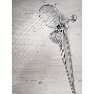 Brecklyn Single Handle 6-Spray Tub and Shower Faucet with Magnetix Rainshower Combo in Chrome (Valve Included)