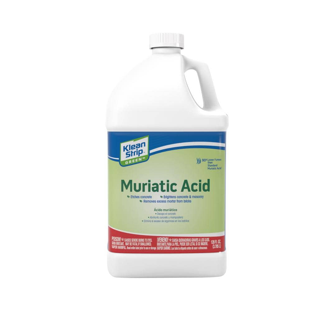 Klean Strip Green 1 Gal Green Muriatic Acid 2 Pack Gkgm75006w The Home Depot