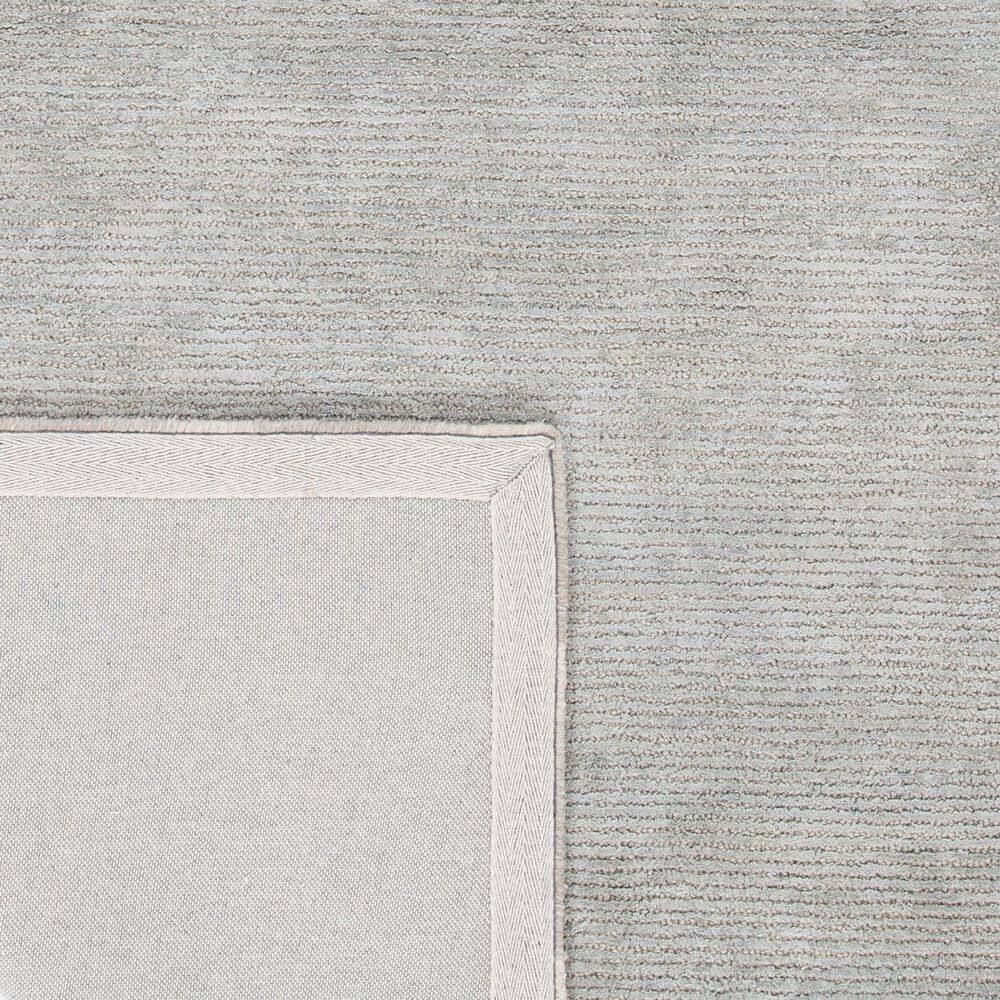Gray Hand Tufted Wool and Viscose Area Rug