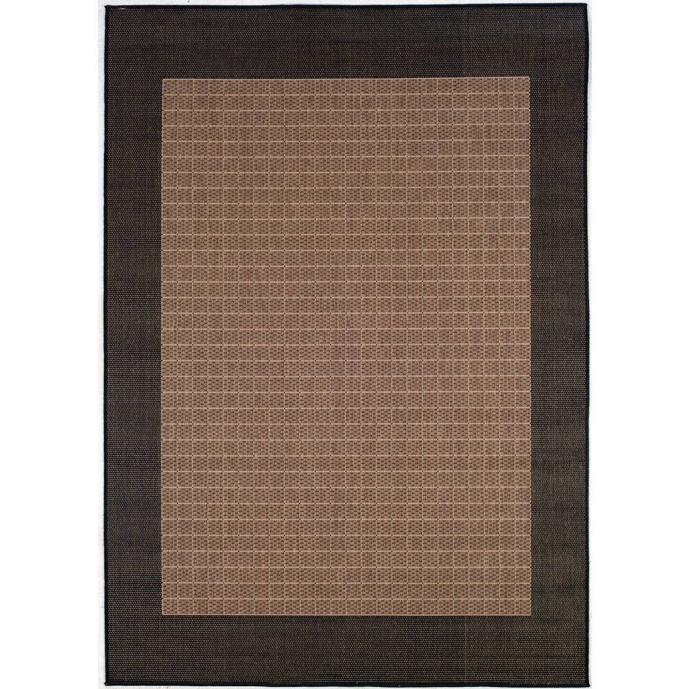 9-ft x 12-ft Brown-Black Solid Indoor/Outdoor Area Rug-Recife Checkered Field price history on PriceWatchPro