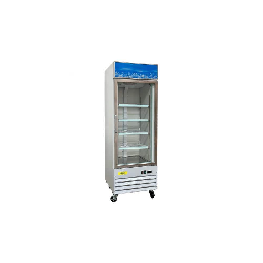 28 in. 13 cu. ft. NSF One Glass Door Freezer ED368M White