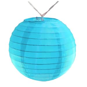 12 Magenta Battery Operated LED Paper Lanterns