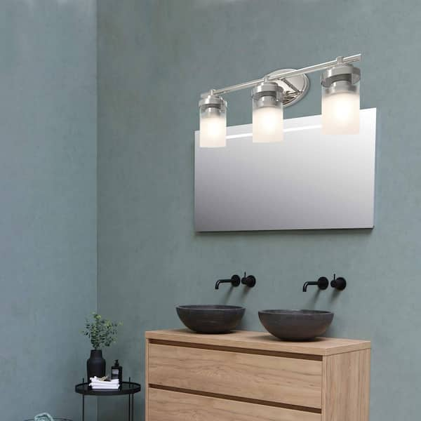 vanity light silver