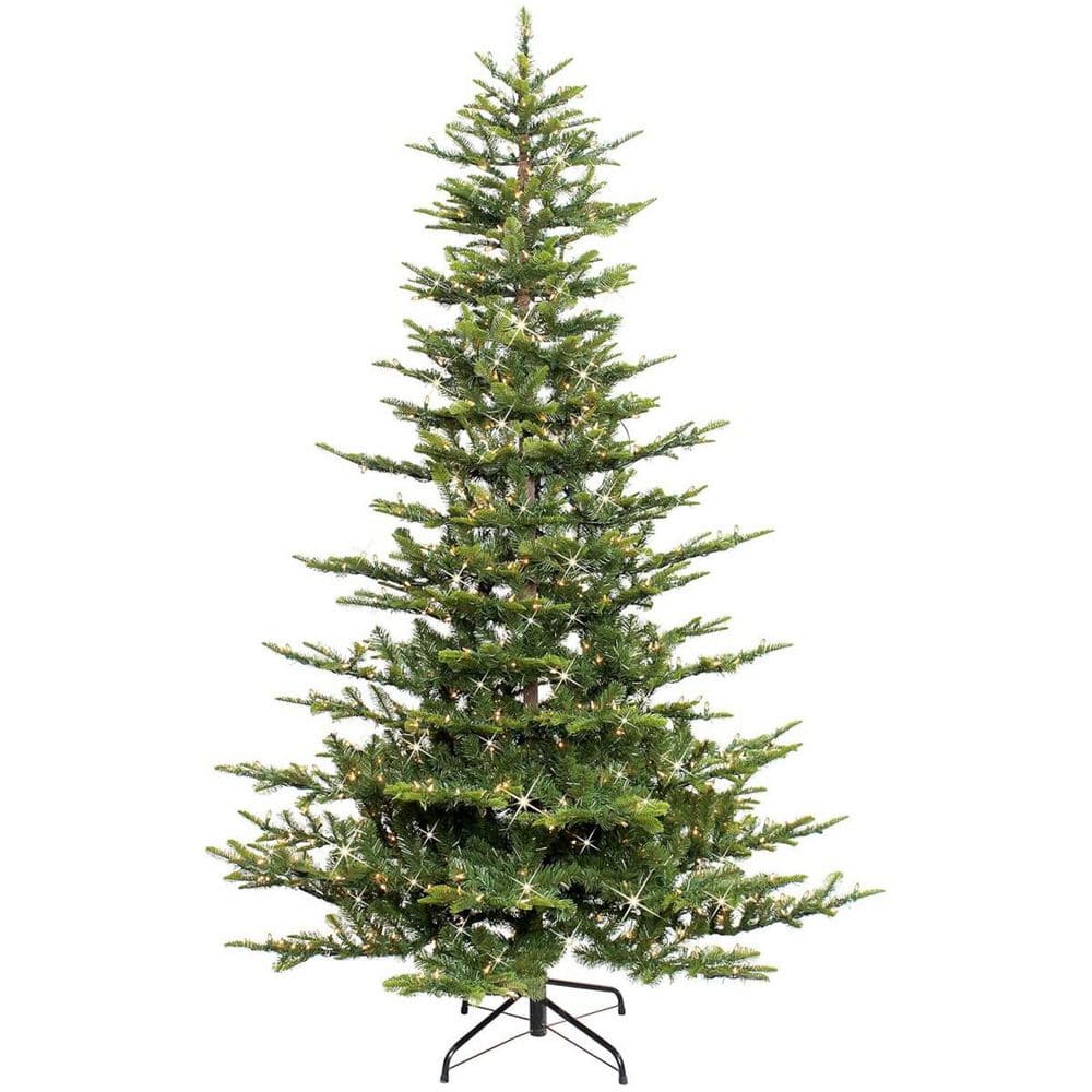 7.5 ft. Pre-Lit 400 Smart LED Full Fraser Fir Artificial Christmas Tree Mul