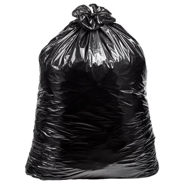 HDX 33-39 Gal. Black Heavy Duty Drawstring Trash Bags (50-Count) - For  Outdoor and Yard Waste HDX3339 - The Home Depot