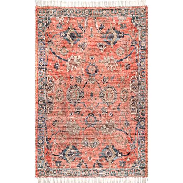 nuLOOM Sonja Distressed Vintage Multi 4 ft. x 6 ft. Area Rug