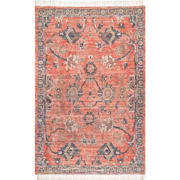 nuLOOM Sonja Distressed Vintage Multi 8 ft. x 10 ft. Area Rug