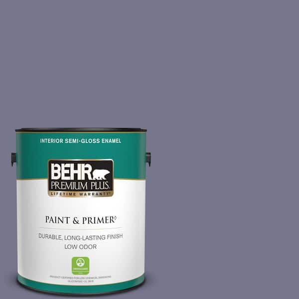 BEHR PREMIUM PLUS 1 gal. #630F-5 Vintage Semi-Gloss Enamel Low Odor Interior Paint & Primer