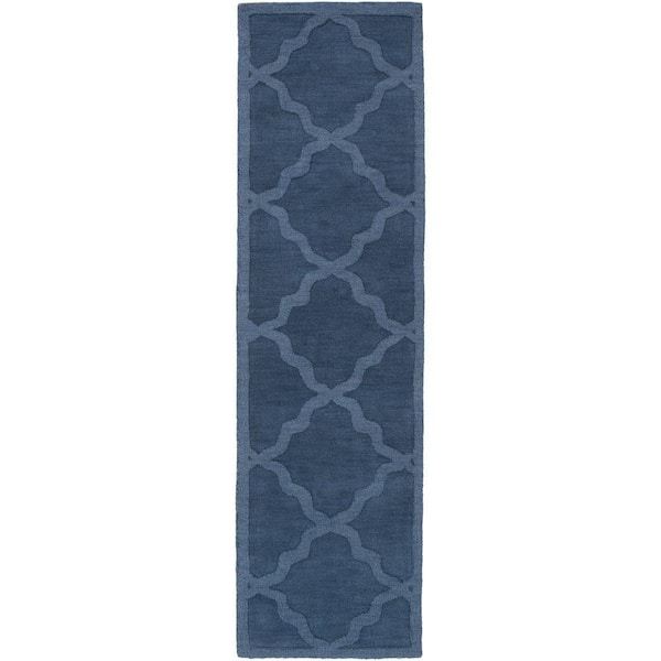 Artistic Weavers Central Park Abbey Cobalt 2 ft. x 12 ft. Indoor Runner Rug