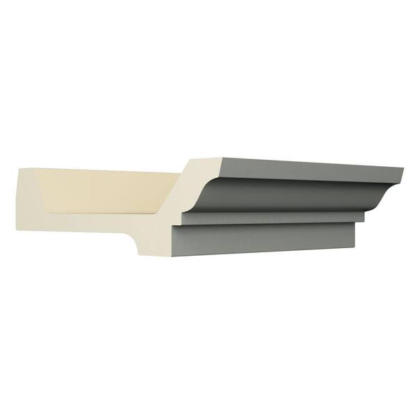 Ekena Millwork Alora 6.125 in. D x 6.125 in. W x 96 in. L Polyurethane Crown Moulding