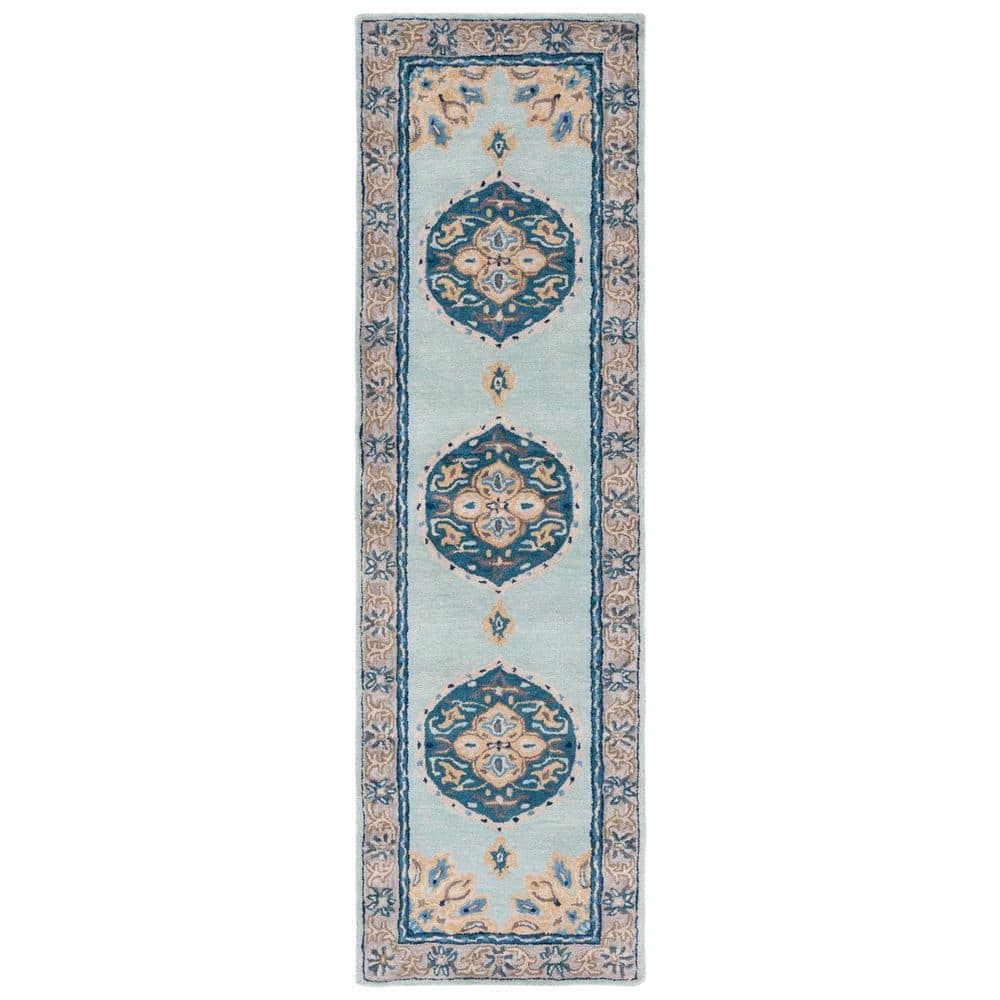 Antiquity 2 ft. x 8 ft. Turquoise/Silver Bohemian Medallion Runner Rug price history on PriceWatchPro
