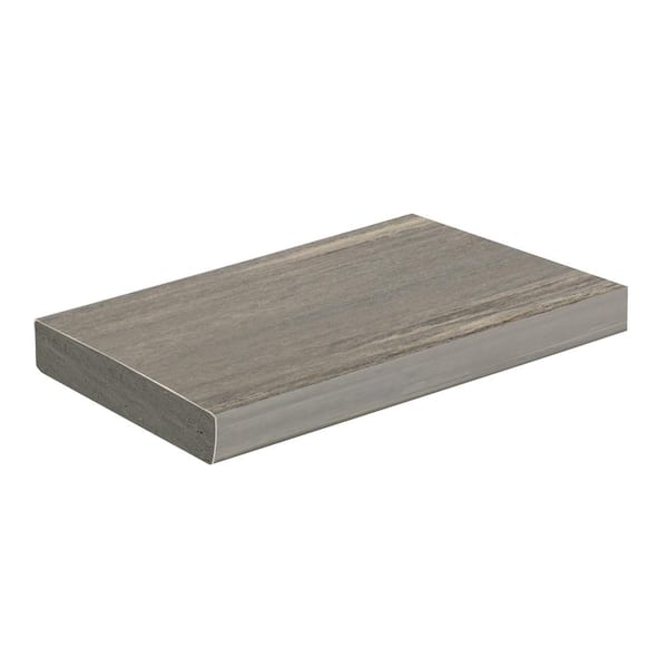 Vintage 1 in. x 6 in. x 1 ft. Coastline Square Edge Advanced PVC Decking Board Sample