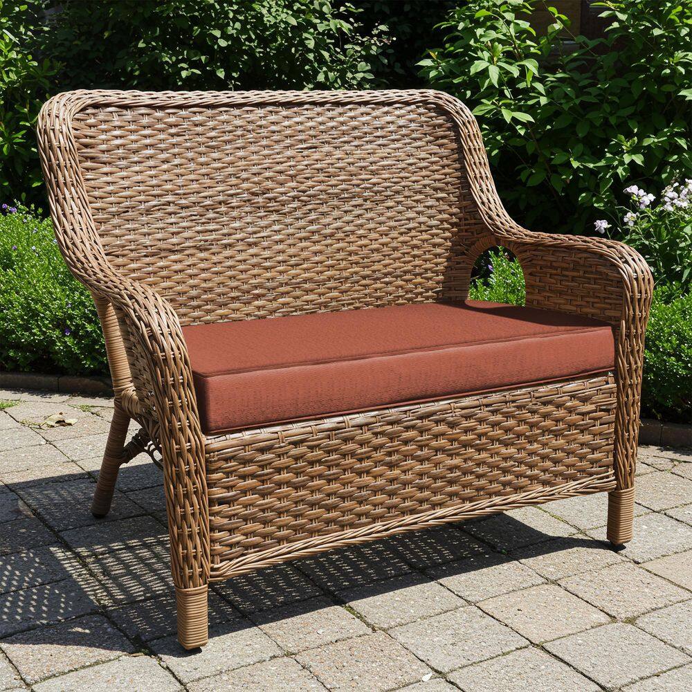 Heather Henna Red FadeSafe 41" Patio Bench Cushion