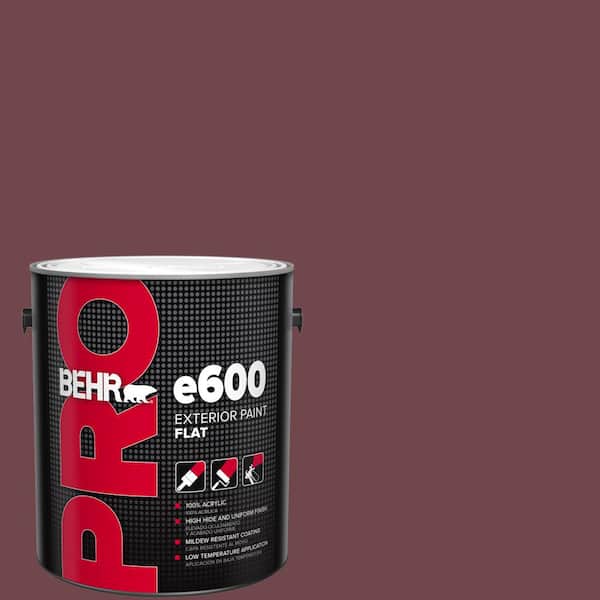 BEHR PRO 1 gal. #PPU1-14 Formal Maroon Flat Exterior Paint