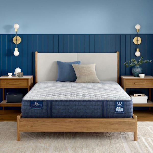 Serta iComfortPro Ambrose Twin XL Firm 13 in. Low Profile Mattress Set